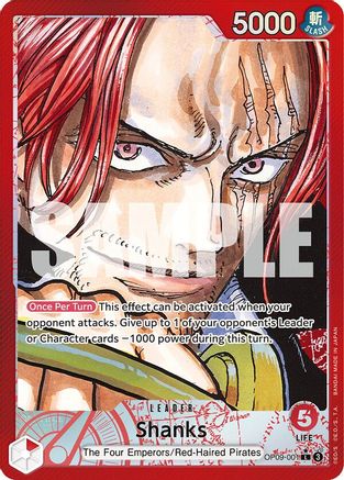Shanks (001) (Parallel) (OP09-001) - Emperors in the New World - One Piece - Single Cards