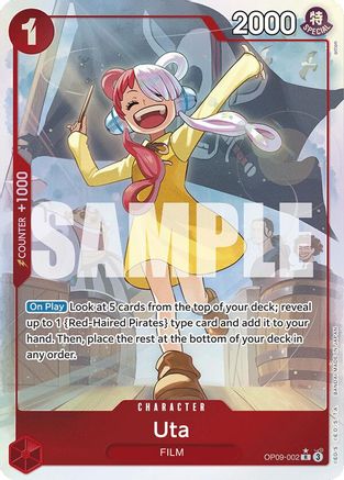 Uta (Parallel) (OP09-002) - Emperors in the New World - One Piece - Single Cards