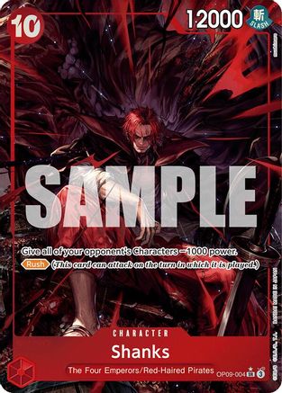 Shanks (004) (Alternate Art) (OP09-004) - Emperors in the New World - One Piece - Single Cards