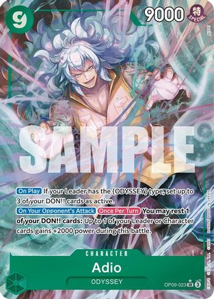 Adio (Parallel) (OP09-023) - Emperors in the New World - One Piece - Single Cards