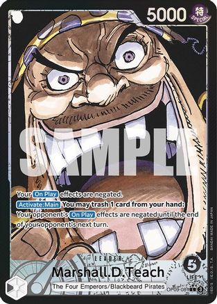 Marshall.D.Teach (081) (Parallel) (OP09-081) - Emperors in the New World - One Piece - Single Cards