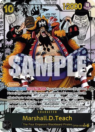 Marshall.D.Teach (093) (Parallel) (OP09-093) - Emperors in the New World - One Piece - Single Cards
