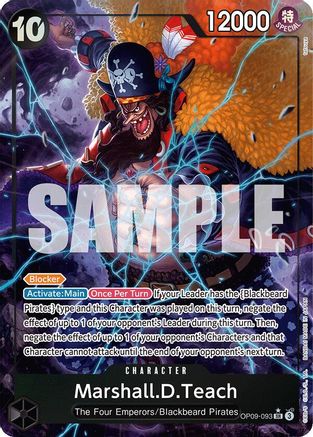 Marshall.D.Teach (093) (Alternate Art) (OP09-093) - Emperors in the New World - One Piece - Single Cards