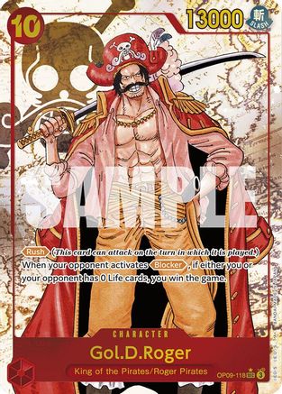 Gol.D.Roger (Alternate Art) (OP09-118) - Emperors in the New World - One Piece - Single Cards