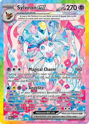Sylveon ex - 156/131 156 - SV Prismatic Evolutions Pokemon - Single Cards