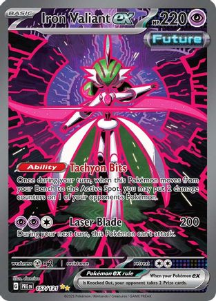 Iron Valiant ex 157 - SV Prismatic Evolutions Pokemon - Single Cards