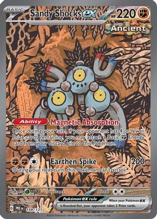 Sandy Shocks ex - 159/131 159 - SV Prismatic Evolutions Pokemon - Single Cards