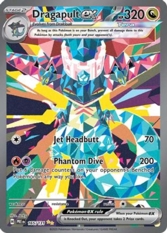 Dragapult ex - 165/131 165 - SV Prismatic Evolutions Pokemon - Single Cards