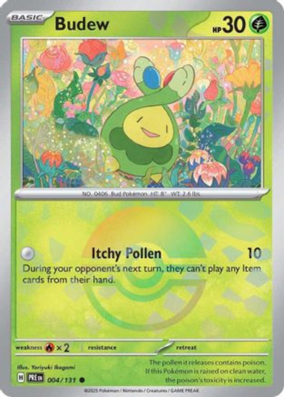 Budew (Poke Ball Pattern) 4 - SV Prismatic Evolutions Pokemon - Single Cards