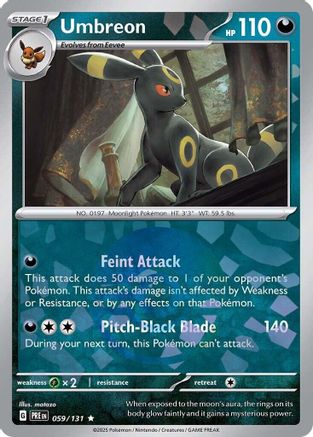 Umbreon (Poke Ball Pattern) 59 - SV Prismatic Evolutions Pokemon - Single Cards