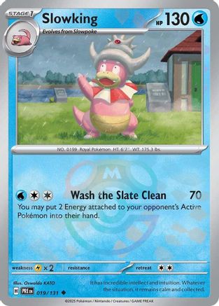 Slowking (Master Ball Pattern) 19 - SV Prismatic Evolutions Pokemon - Single Cards