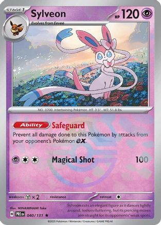 Sylveon (Master Ball Pattern) 40 - SV Prismatic Evolutions Pokemon - Single Cards