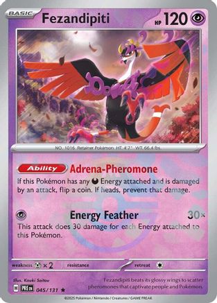 Fezandipiti (Master Ball Pattern) 45 - SV Prismatic Evolutions Pokemon - Single Cards