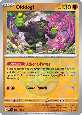 Okidogi (Master Ball Pattern) 57 - SV Prismatic Evolutions Pokemon - Single Cards