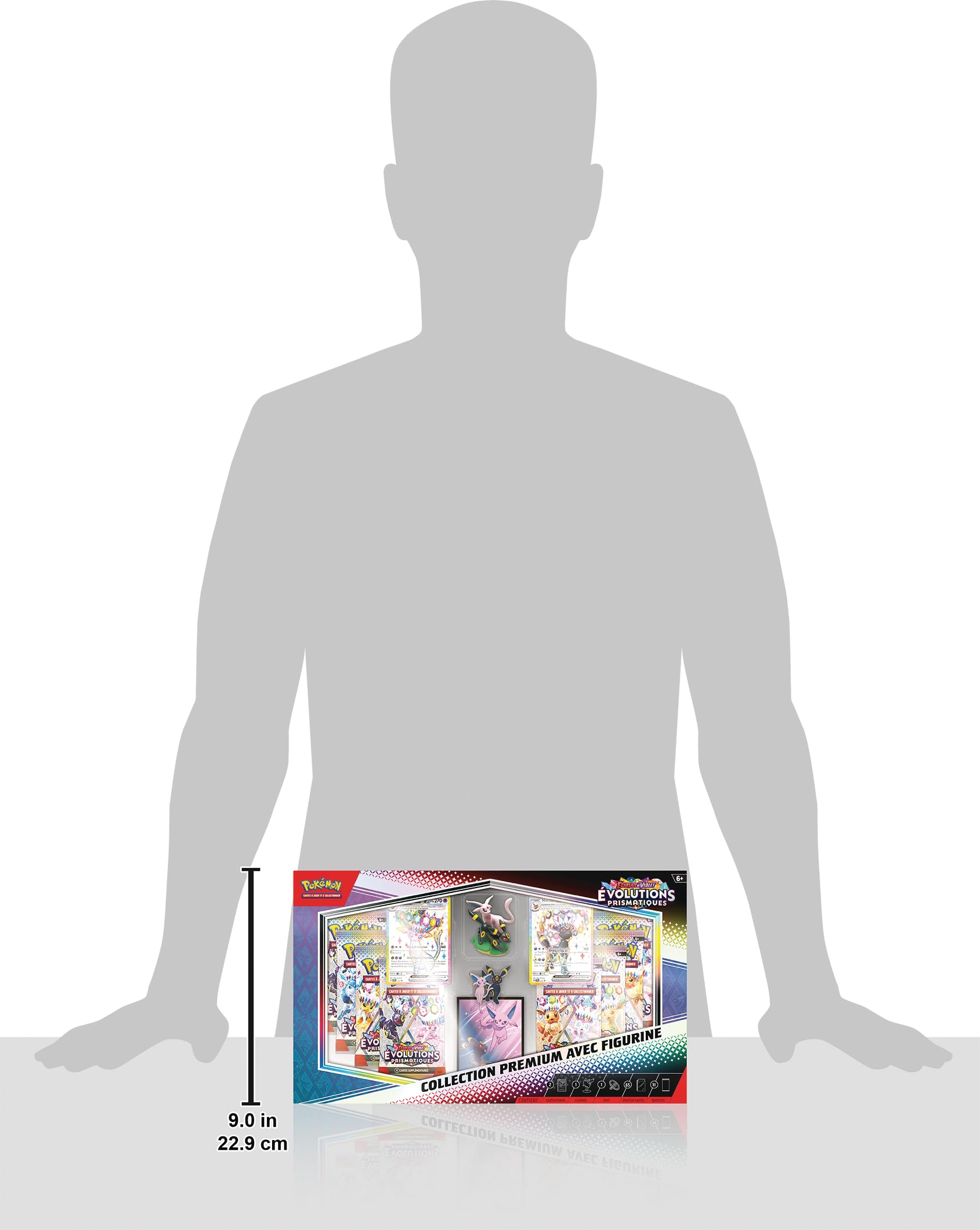Pokémon : Premium Collection with Scarlet & Purple Figure - Prismatic Evolution of The Pokémon TCG (2 Textured Glossy Promo Cards, 11 Boosters) - 2