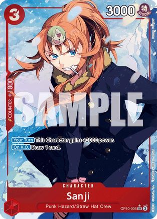 Sanji (Parallel) (OP10-005) - Royal Blood Foil - Single Cards