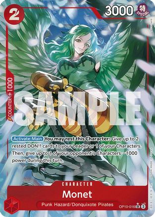 Monet (Parallel) (OP10-016) - Royal Blood Foil - Single Cards