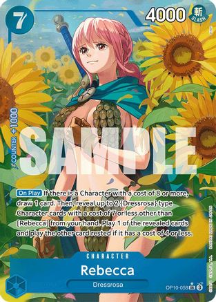 Rebecca (Parallel) (OP10-058) - Royal Blood Foil - Single Cards