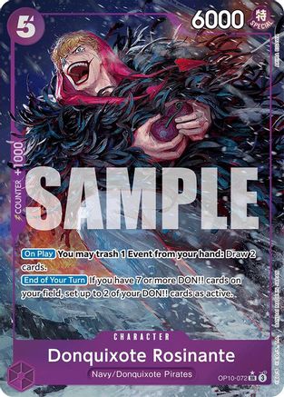 Donquixote Rosinante (Parallel) (OP10-072) - Royal Blood Foil - Single Cards
