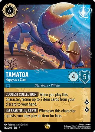 Tamatoa - Happy as a Clam (162/204) - Archazias Island - Single Cards