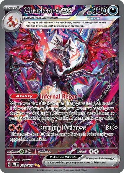 Pokemon – Charizard ex 234/091 – Paldean Fates – Special Illutration Rare - Single Card
