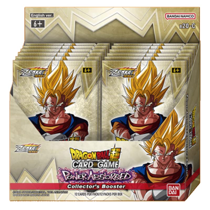 BANDAI NAMCO Entertainment Dragon Ball Super Card Game Power Absorbed Collector's Booster Display B20-C (12 Envelopes) - ENG