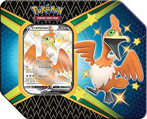 Pokémon TCG - Shining Fates - V Tin - Eldegoss V, Boltund V or Cramorant V (one at Random) - 6