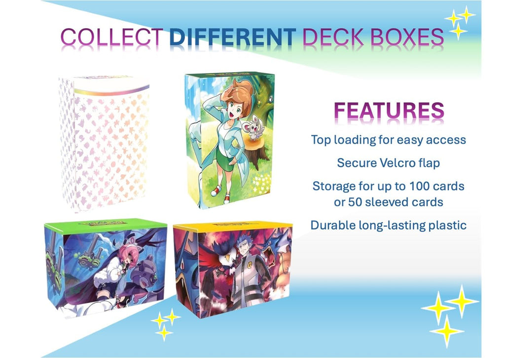 Pokemon: 100 Assorted Card Bundle - with Foils and 5 Ultra Rare (V, GX, EX) Variety - Official Pokemon TCG Deck Box Included - 3