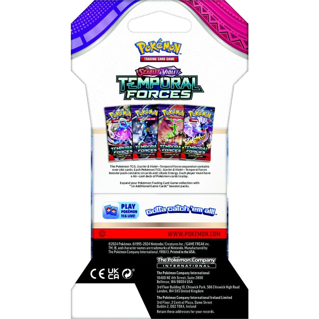 Pokemon TCG: Scarlet and Violet Temporal Forces Sleeved Booster Pack 8 Packs - 2