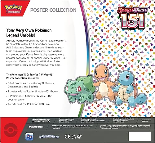 Pokemon TCG Scarlet & Violet 3.5 Pokemon 151 Poster Collection - 3