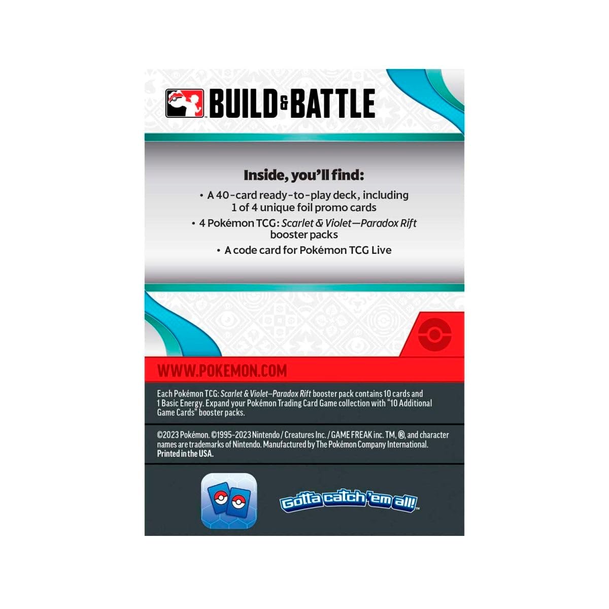 Pokemon: Scarlet & Violet 4: Paradox Rift Booster Build & Battle Box - 2