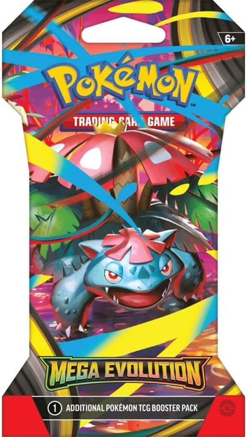Pokemon Trading Card Game TCG: Mega Evolution 8 Sleeved Booster Packs - 80 Cards - 3
