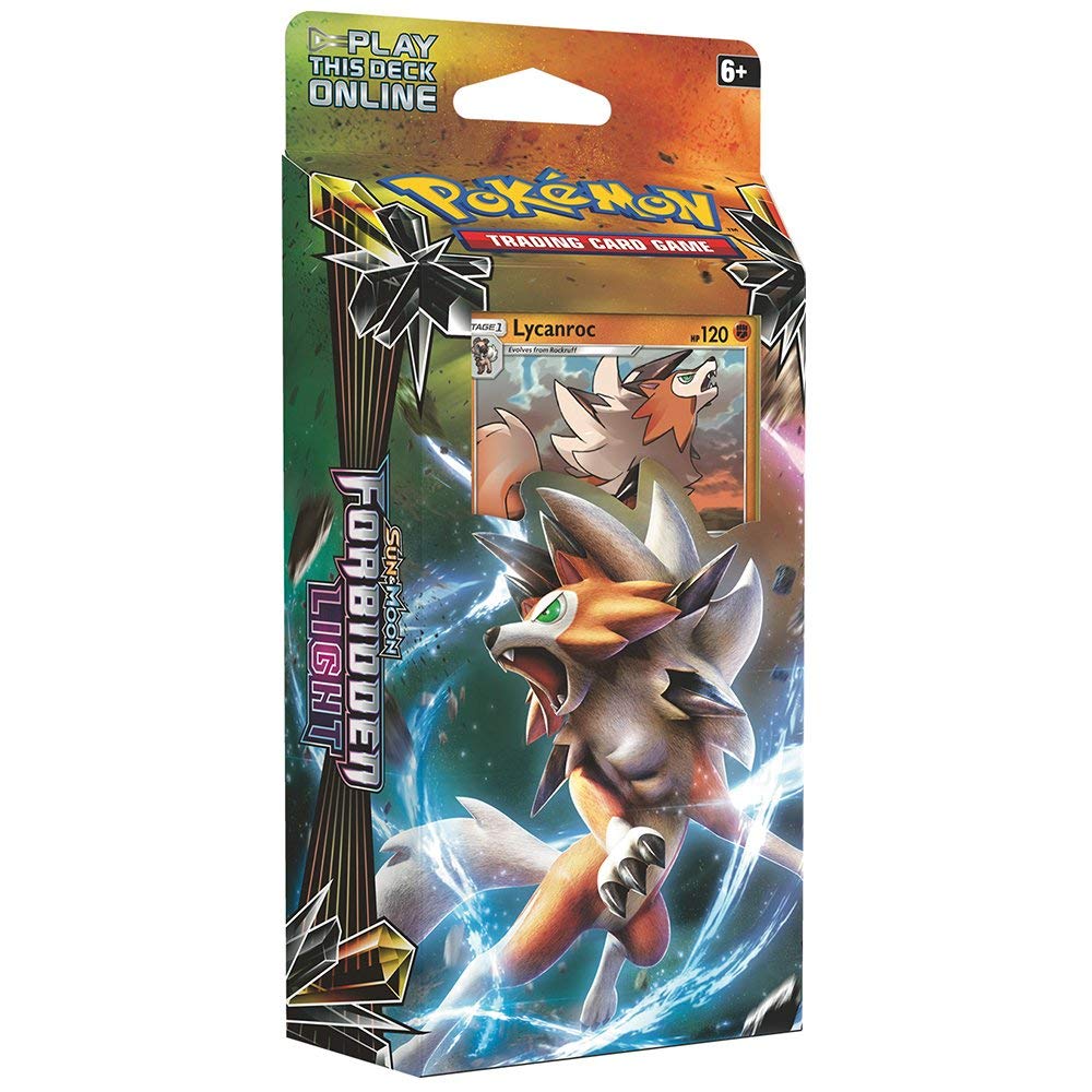 Pokemon TCG: Sun & Moon Forbidden Light Lycanroc Theme Deck | Collectible Trading Card Set | 60 Card Deck with Ultra Rare Holographic Foil Lycanroc, Damage Counters, Metallic Coin, Online Code Card - 4