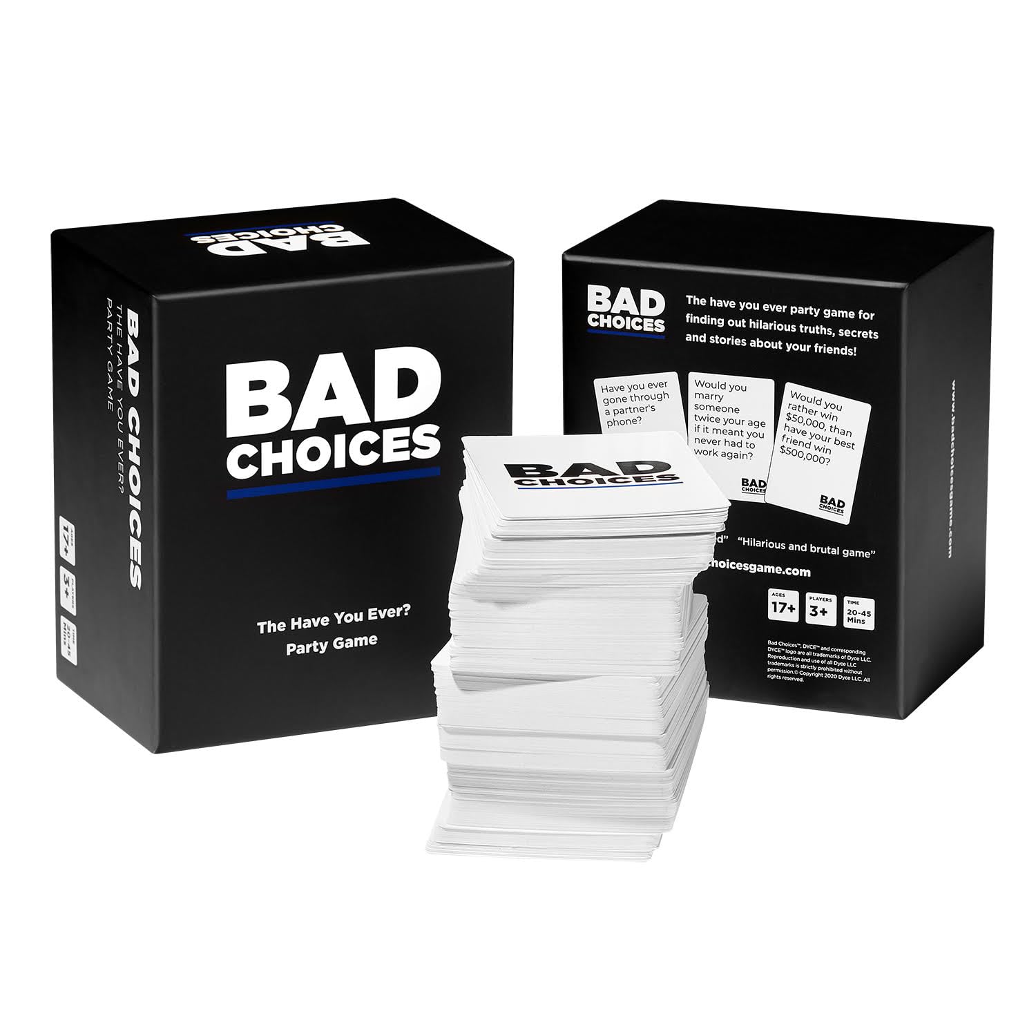 BAD CHOICES Party Game + After Dark Edition Set - Hilarious Adult Card Game for White Elephant Parties, Stocking Stuffers and Board Games Night with Your Friends - 2