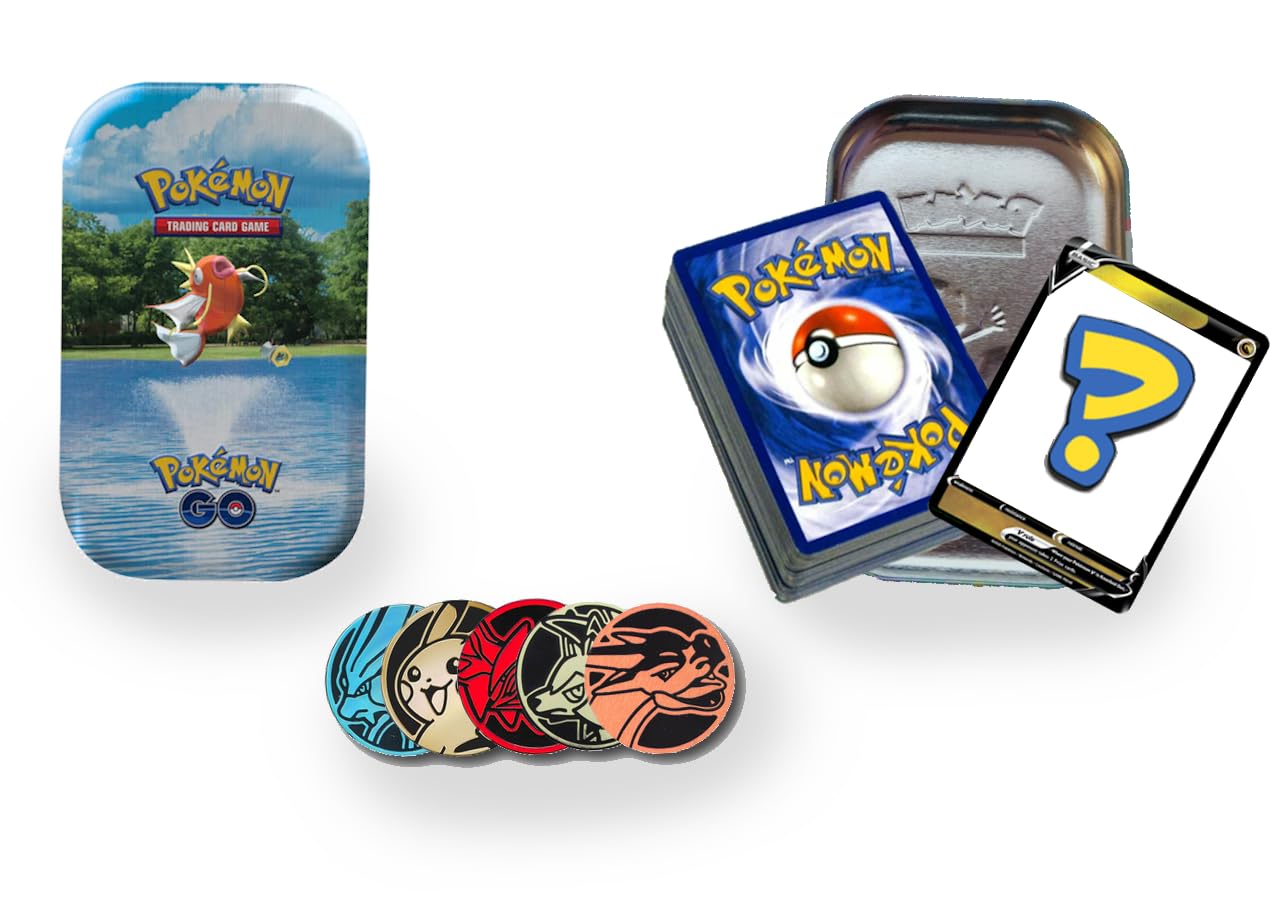 Pokemon TCG - Party Bundle (50 Assorted Cards in a Tin, 1 Ultra Rare Card, 1 Factory Sealed Booster Pack, 1 Coin) - 3