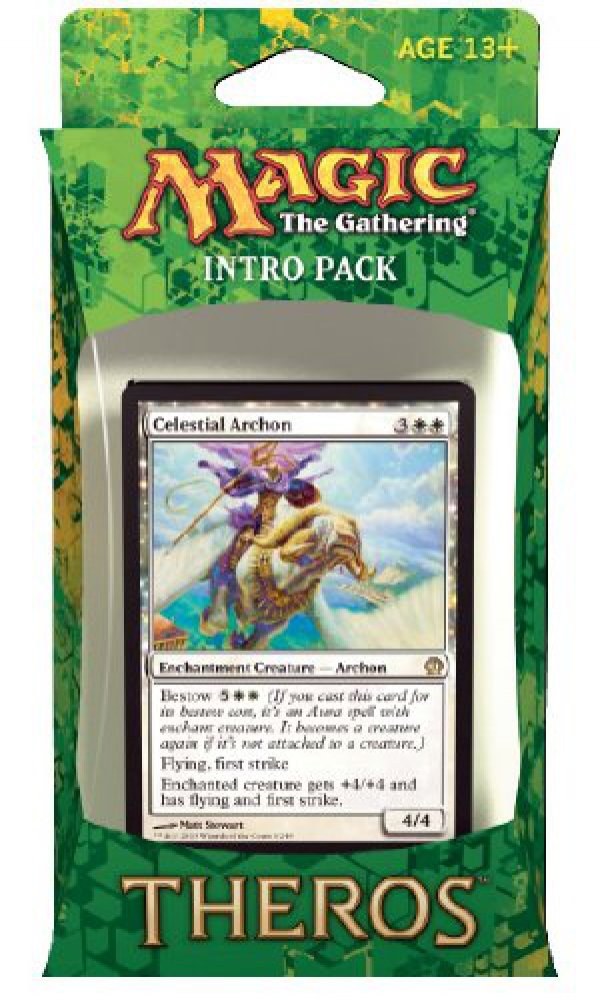 Magic The Gathering (MTG Theros Intro Pack - Favors from Nyx Theme Deck (Includes 2 Booster Packs) White (Celestial Archon) - 2