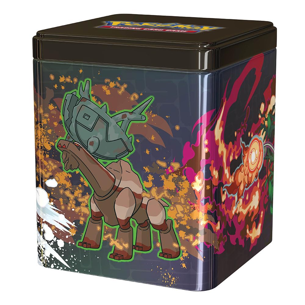 Pokemon TCG: Stacking Tin (Q1 2025) - 3 Packs, Stickers (Random Design) - 6