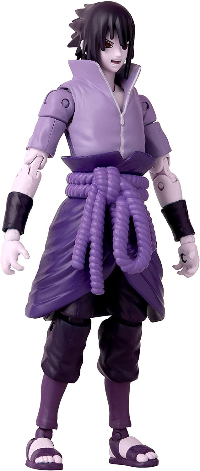 BANDAI Anime Heroes Action Figure Uchiha Sasuke Rinnegan/Mangekyo Sharingan | 17cm Sasuke Figure with Extra Hands and Accessories | Naruto Shippuden Anime Figure Action Figures for Boys and Girls - 3