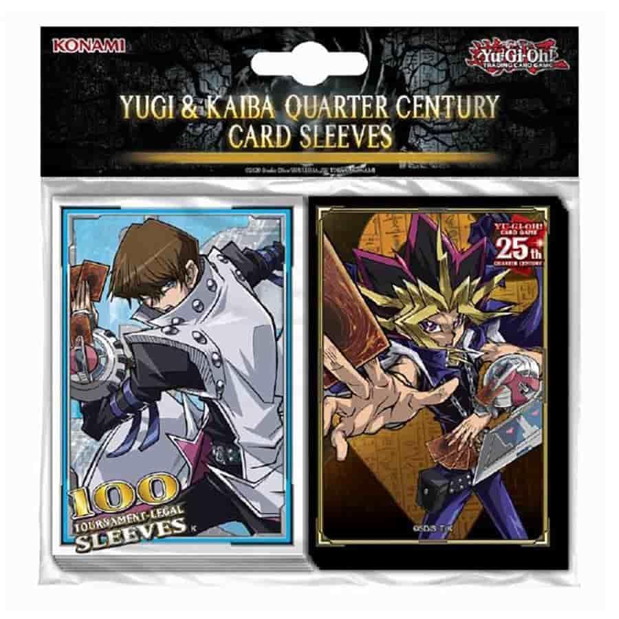 KONAMI YU-GI-OH!: Card Sleeves: Yugi and KAIBA Quarter Century (100CT) - 2