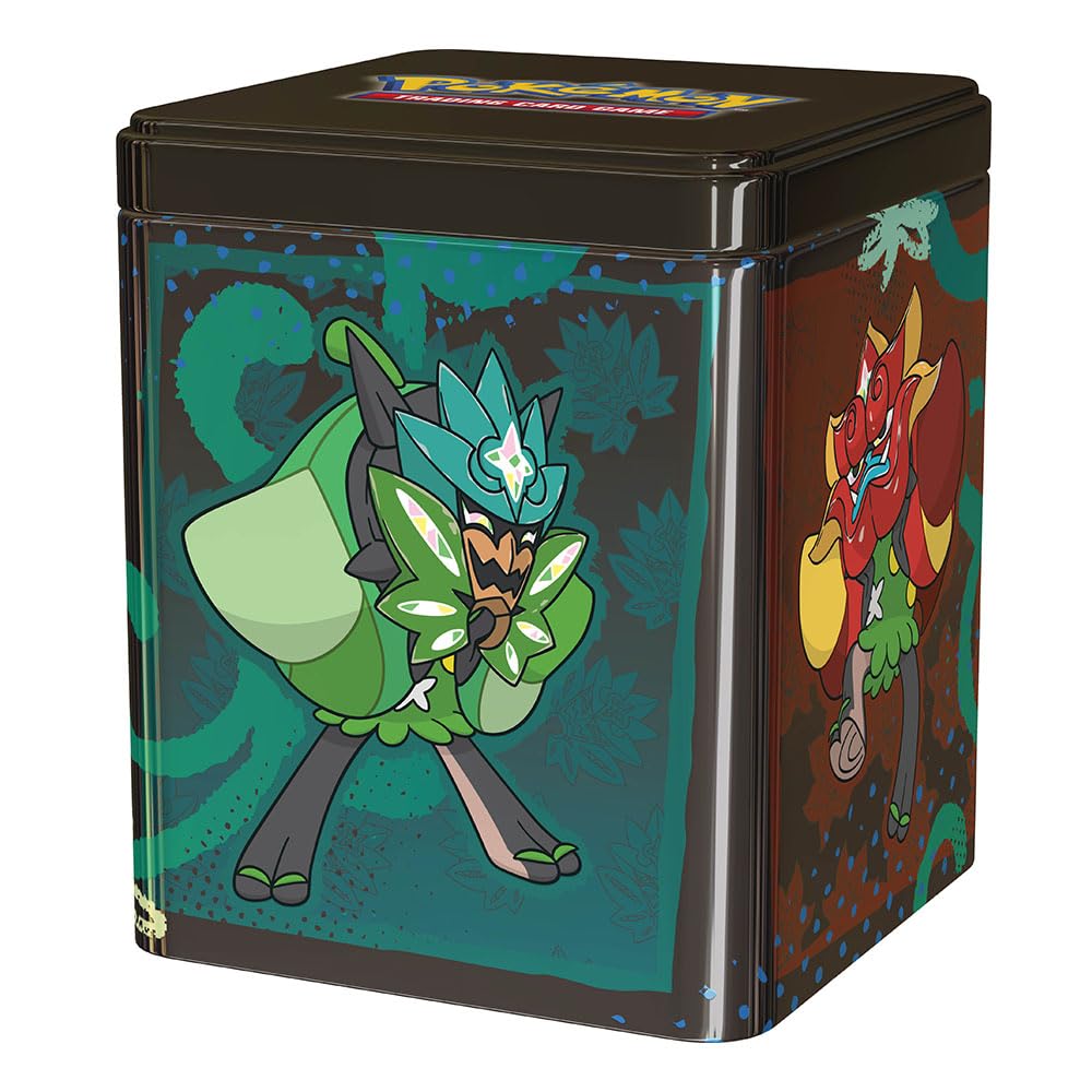 Pokemon TCG: Stacking Tin (Q1 2025) - 3 Packs, Stickers (Random Design) - 5