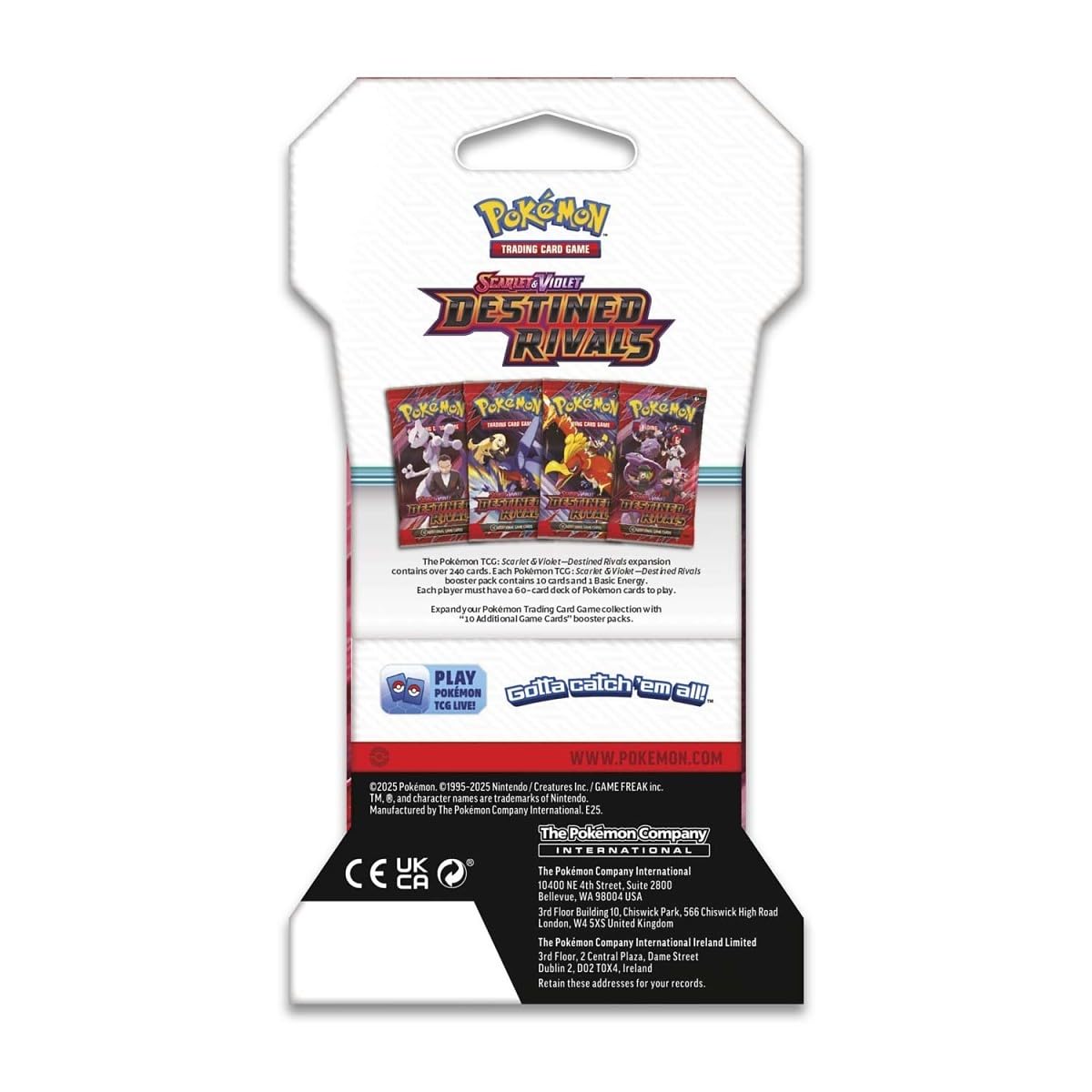Pokemon TCG - Scarlet & Violet: Destined Rivals - 8 Booster Pack Lot - 80 Cards - 2