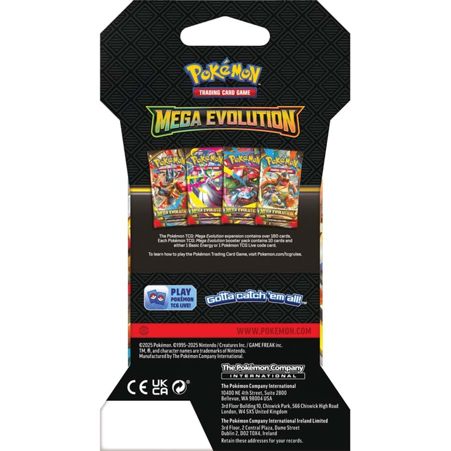 Pokemon TCG: Mega Evolution Booster Pack Lot - 8 Packs - 2