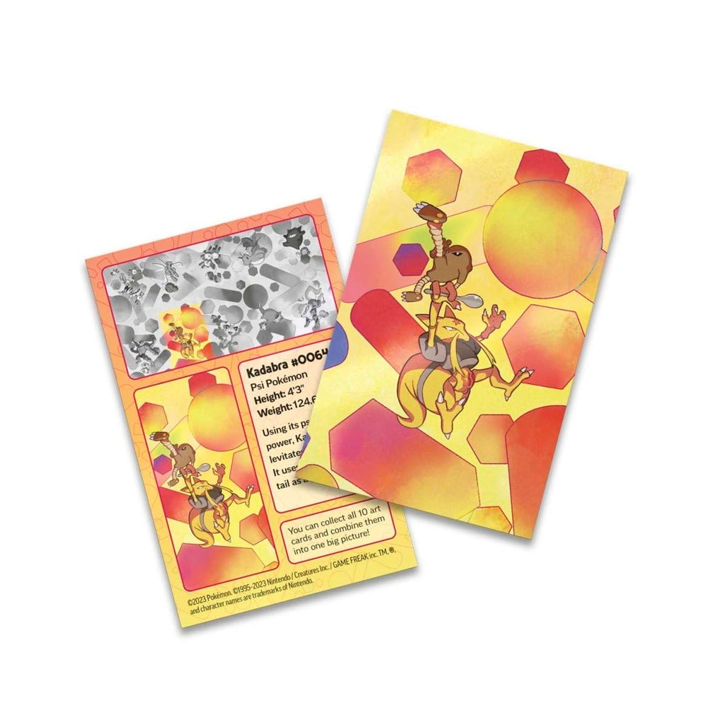 Pokémon TCG: Scarlet & Violet—151 Mini Tin – Kadabra and Hitmonlee (2 Booster Packs, 1 Coin & 1 Art Card) - 4