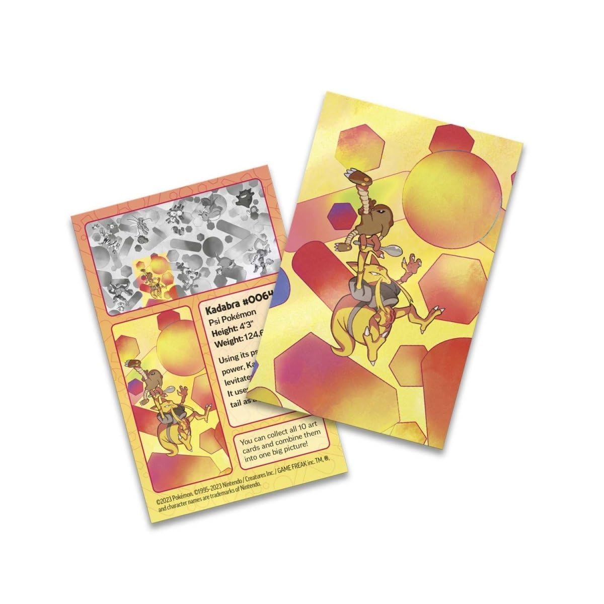 Pokémon TCG: Scarlet & Violet—151 Mini Tin – Kadabra and Hitmonlee (2 Booster Packs, 1 Coin & 1 Art Card) - 4