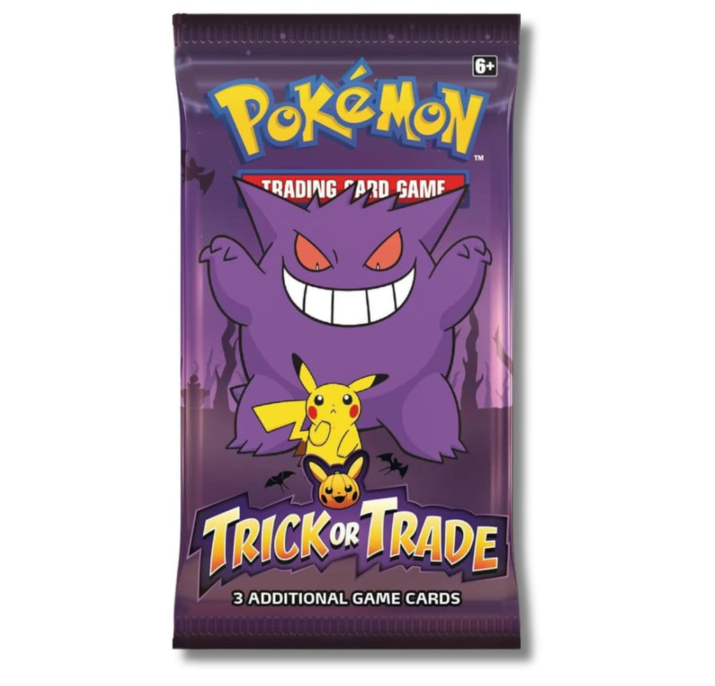 Pokemon 2023 Trick or Trade Gengar & Pikachu | 6 Mini Booster Packs - 2