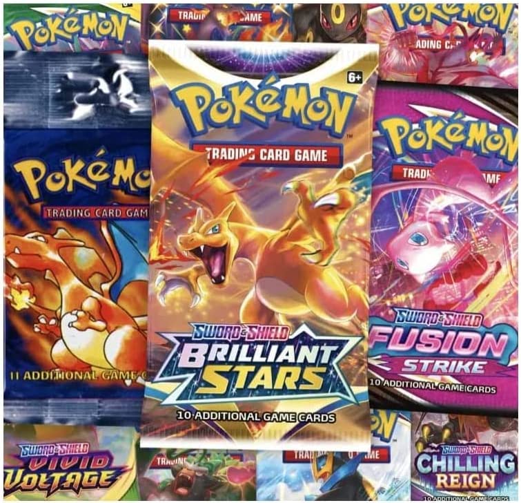 Pokemon TCG: Authentic Factory Sealed Booster Pack (Includes Mystery Card Bundle - V/VMAX 1 in 3 - Bonus Free Protective Card Holder!) - 5