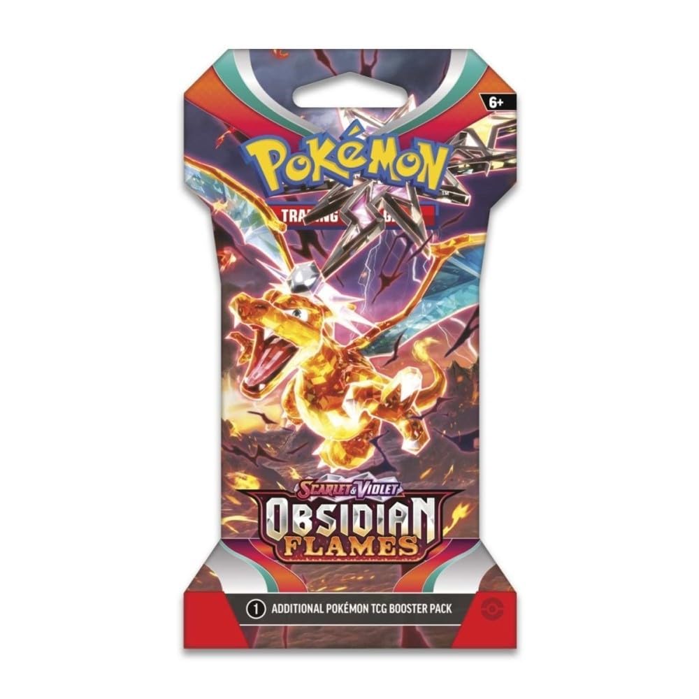 Pokemon Scarlet & Violet 3 Obsidian Flames Sleeved Booster 8 Packs - 6