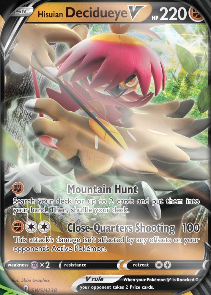 Pokemon Cards: Divergent Power Hisuian Decidueye V Tin - 2