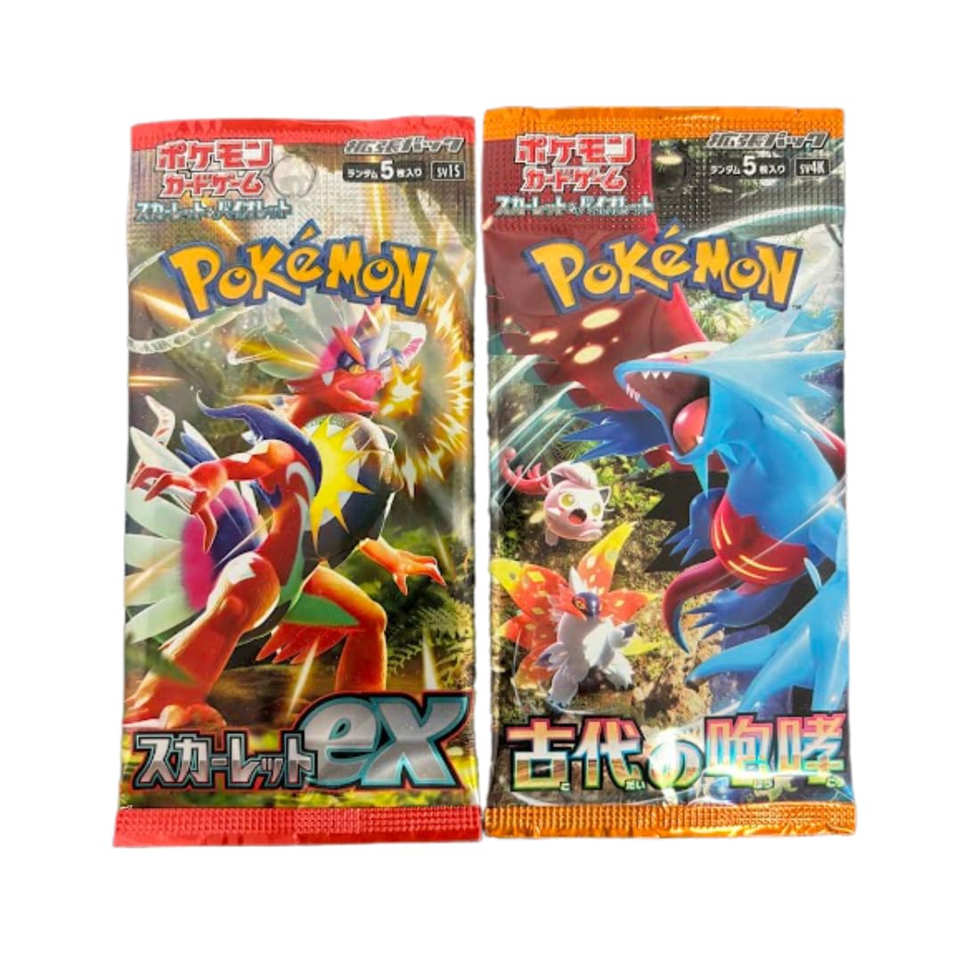 Random Pokemon Japanese Booster Pack Lot of 4 - 5