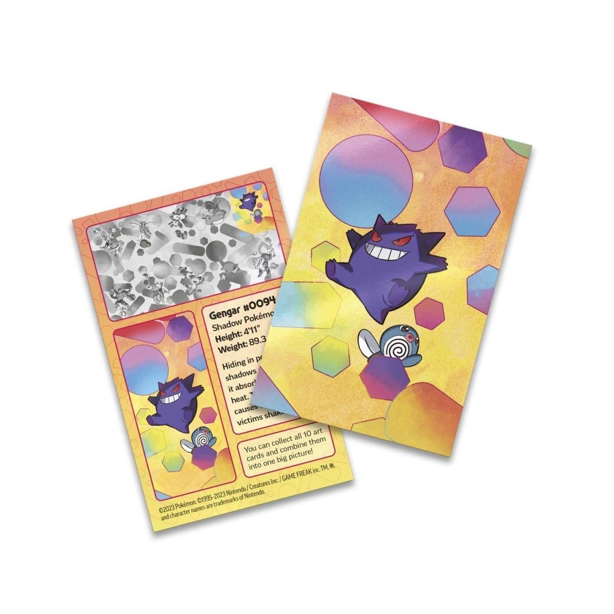 Pokémon TCG: Scarlet & Violet—151 Mini Tin – Gengar and Poliwag (2 Booster Packs, 1 Coin & 1 Art Card) - 4